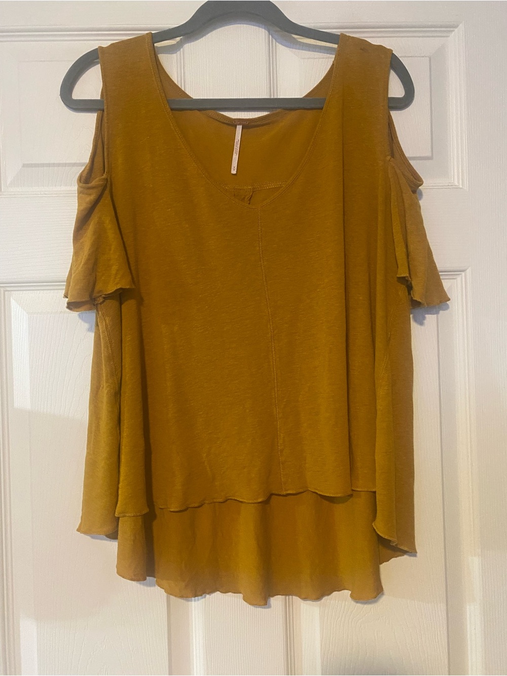 Free People bittersweet Cold-Shoulder V-Neck